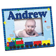 414060 - New Baby "All Aboard Baby Train" Personalized Printed Frame